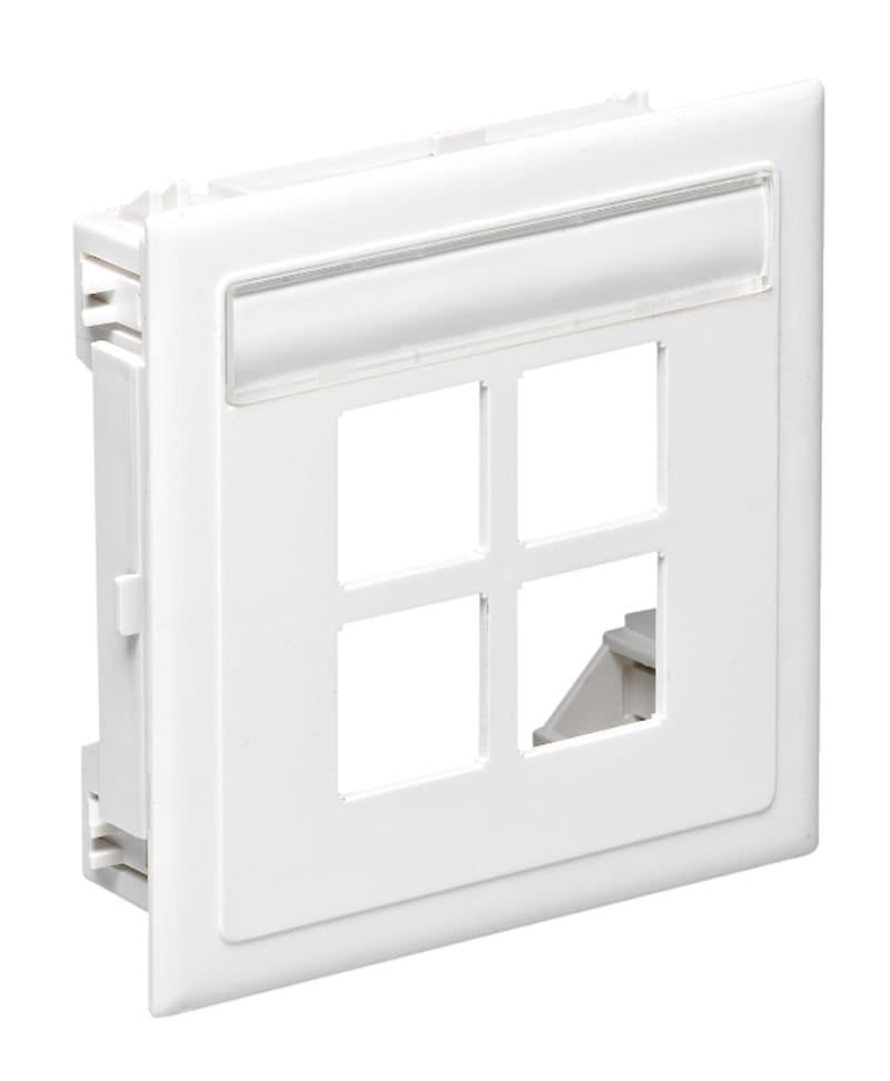 CYB-BK12 Data cover STRAIGHT 4XRJ45 (5970130)