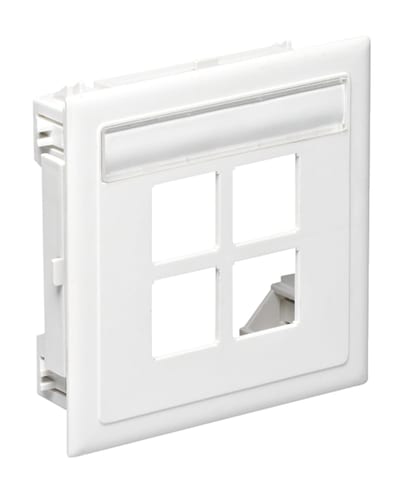 CYB-BK12 Data cover STRAIGHT 4XRJ45