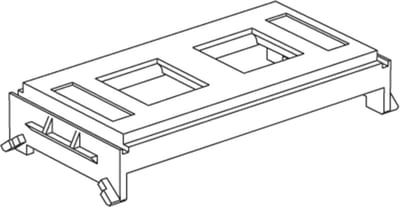 CYB-DP Keystone insert 2XALCATEL White