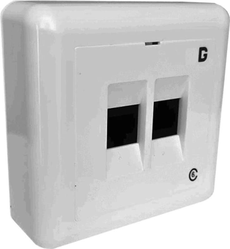 dGLink Mod.connector UTP Cat. 6 PV 2XRJ45 (30602002)