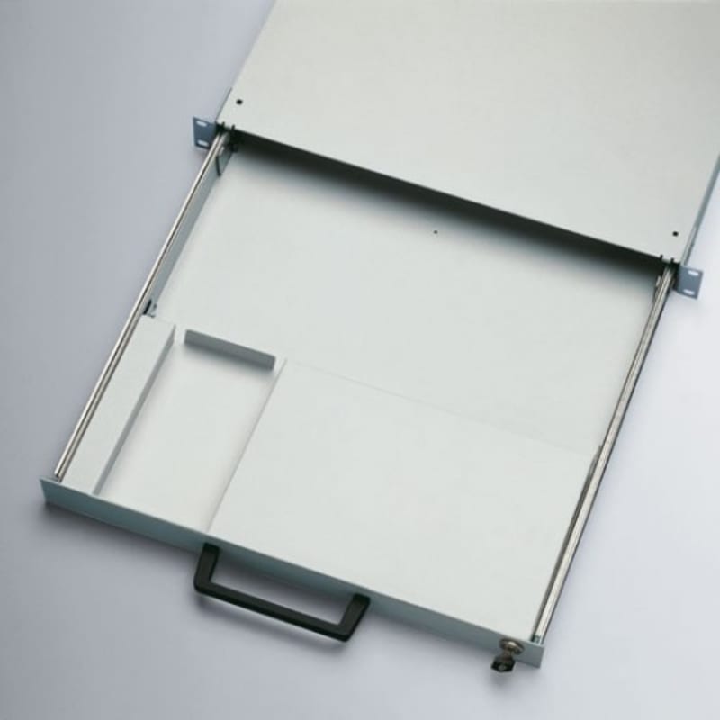 nVent HOFFMAN DKB02 Keyboard Tray 1U, DKB, 32X406X182MM, Light Gray, Mild Steel