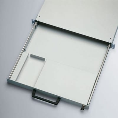 nVent HOFFMAN DKB02 Keyboard Tray 1U, DKB, 32X406X182MM, Light Gray, Mild Steel