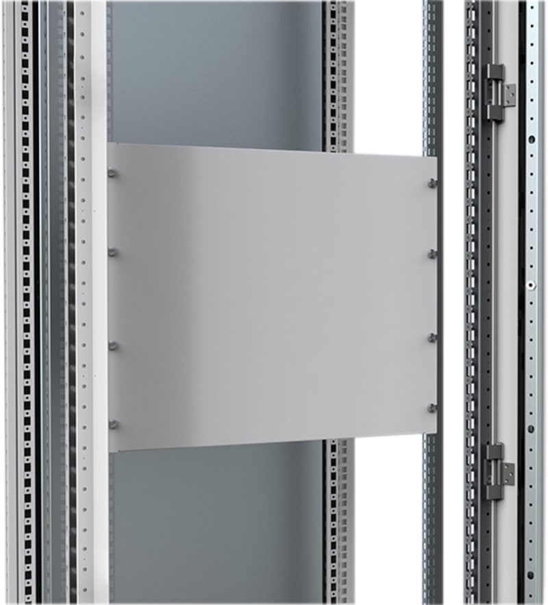 nVent HOFFMAN PAC04 Painted Steel Front Panel, PAC, 178X470X12MM, Light Gray, Mild Steel