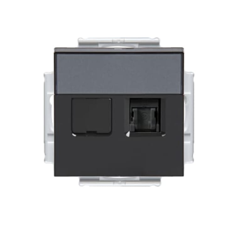 Impressivo In. DATA 2 X RJ45 CAT6 Anthracite (2TKA00000461)