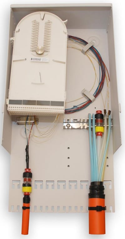 Outdoor cabinet 96-fibre splice housing