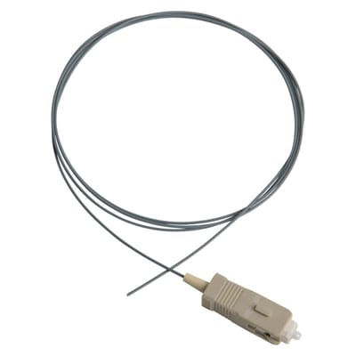 Fibre pigtail, SC, 62.5, 1.5M, grey