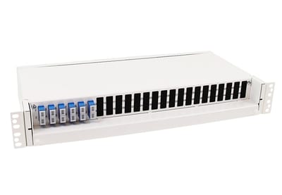 Panel m/ 12 SC, fiberhaler, SM