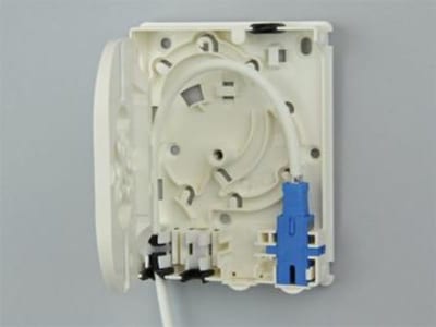 HFTP Wall Outlet, 2-Port SC with Shutter