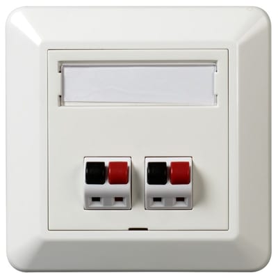 Schneider Electric RS16/MOD Flush-Mount 2x Loudspeaker Outlet White