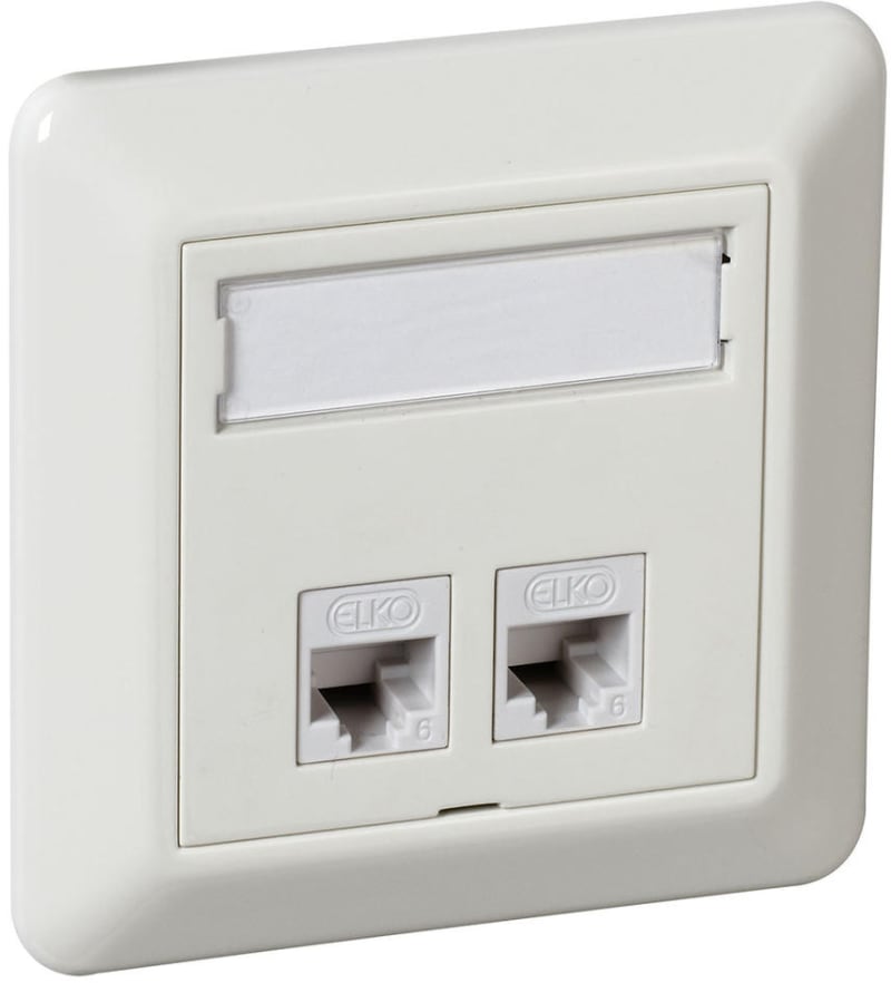 RS16/MOD in TL 2X8 C6 UTP POLAR WHITE (EKO05533)