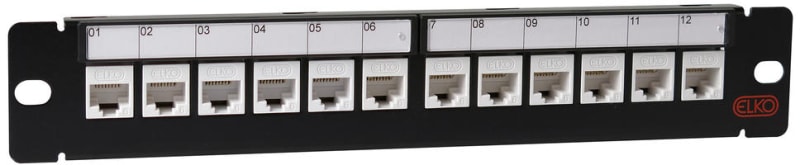 10" PP 12 PORT UTP C6 Tooless (EKO05579)