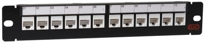 10" PP 12 PORT UTP C6 Tooless