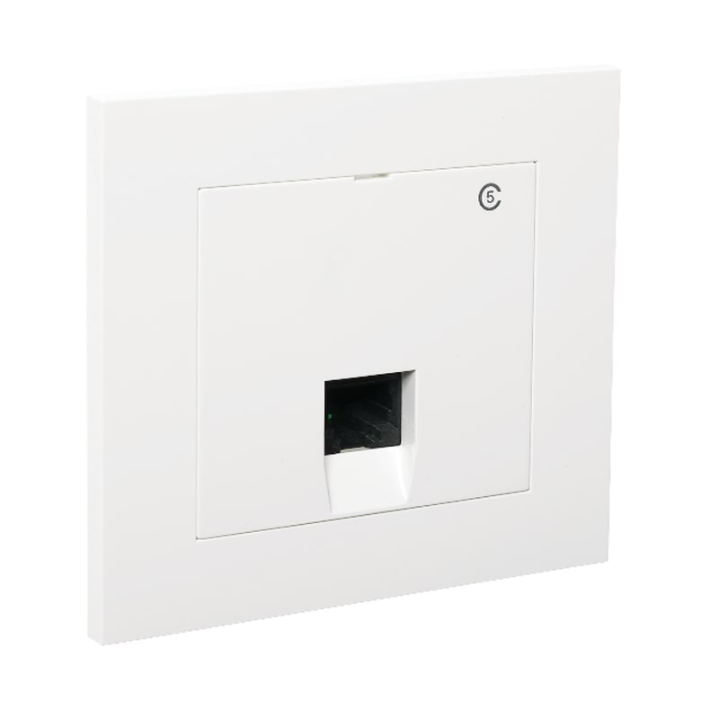 PLUS 1XRJ45/UTP/CAT6 in POLAR WHITE (EKO04817)