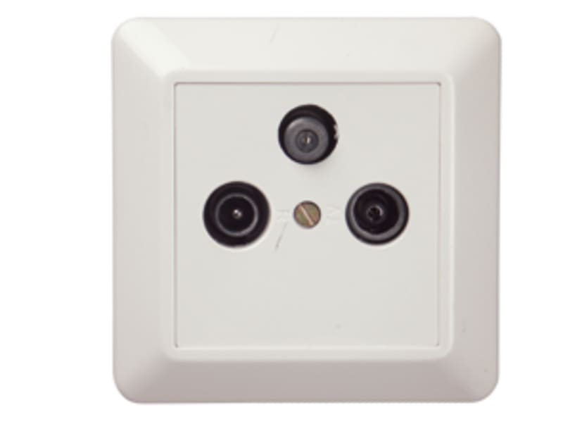 RS16 Antenna Outlet 3 dB with Satellite, End, White POLAR WHITE (EKO06462)