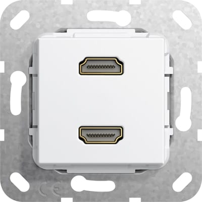 HDMI 2X HAN/HUN-Transition White