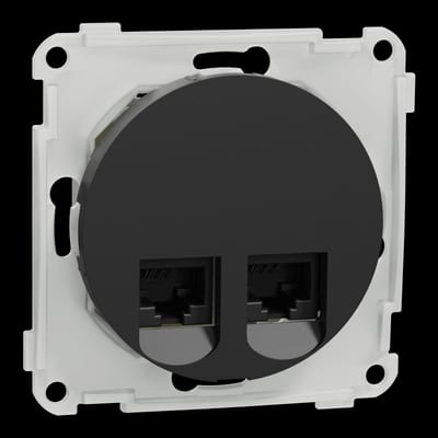 MOD.UT.2X8 Cat 6 UTP LSA One Black