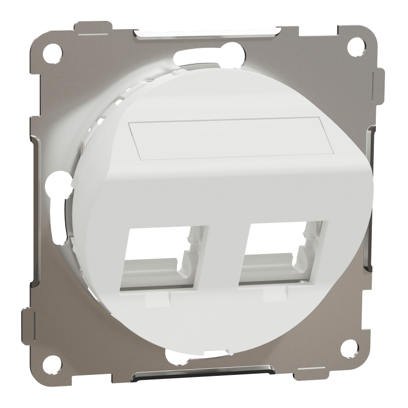 Sentralpl. 2X UNI oblique One PURE WHITE (EKO50119)