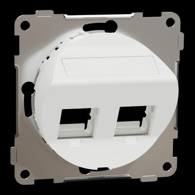 Sentralpl. 2X UNI oblique One PURE WHITE