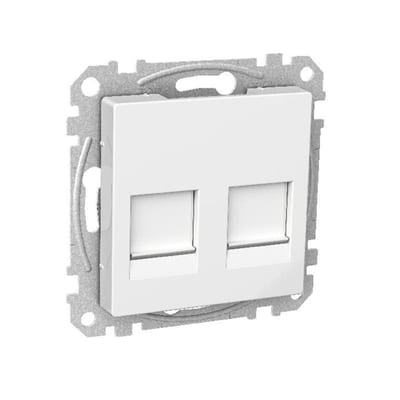 Keystone X2 Centre Plate recessed white