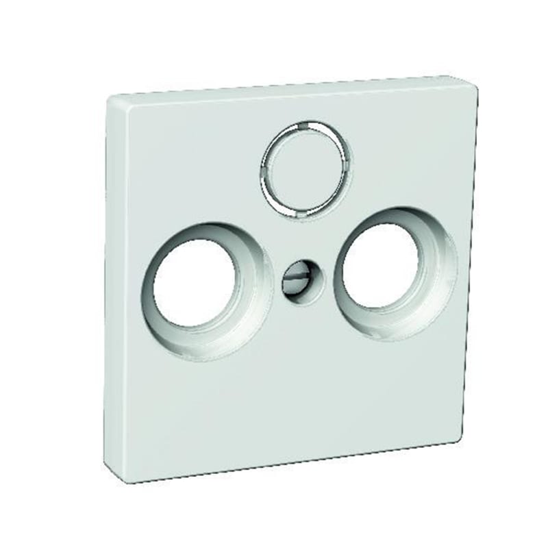 Exxact centre plate R+TV+(SAT) white (WDE002445)