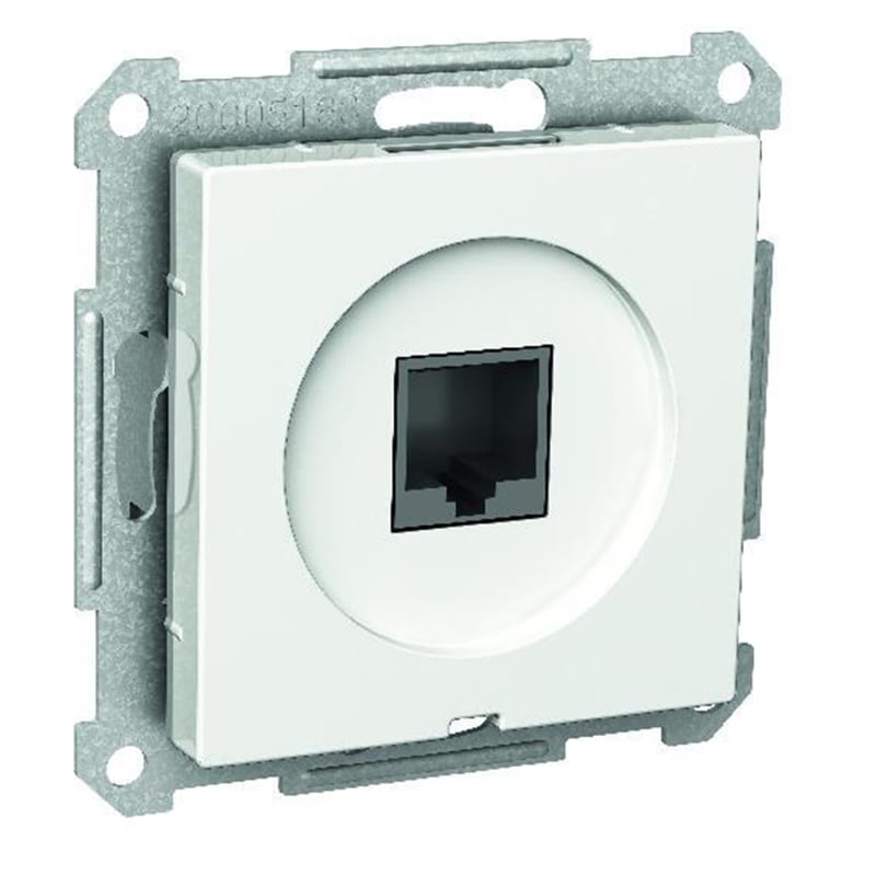 Exxact Telefonoutlet 1XRJ12 White (WDE002441)