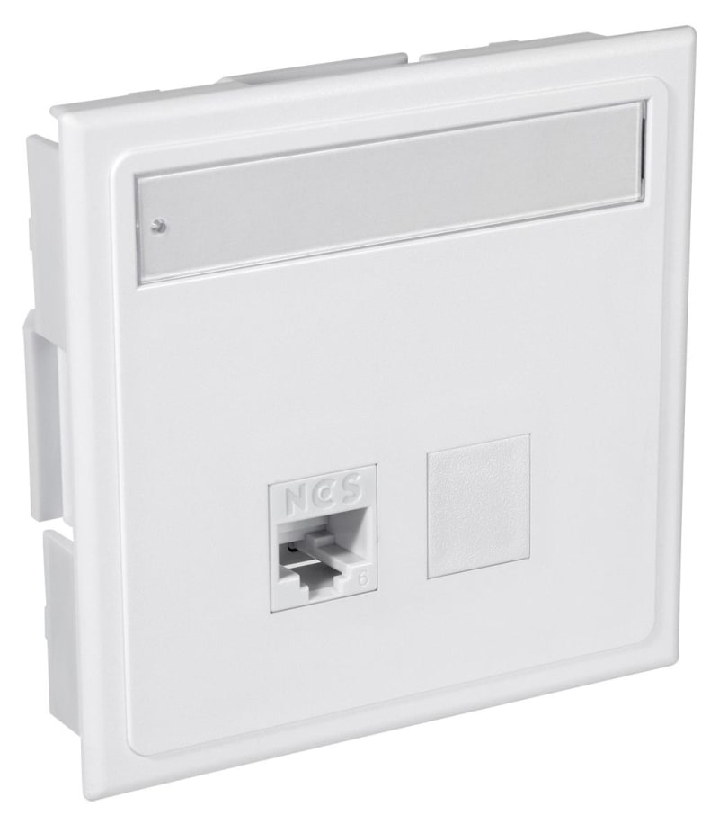 Wall outlet 1XCAT. 6 UTP CYB QuickCompact (6970030)