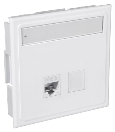 Wall outlet 1XCAT. 6 UTP CYB QuickCompact