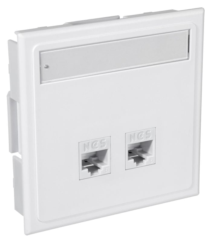 Wall outlet 2XCAT. 6 UTP CYB QuickCompact (6970031)