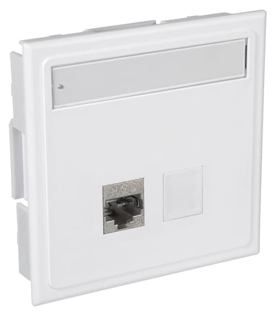 Wall outlet 1XCAT. 6A STP CYB QuickComp.