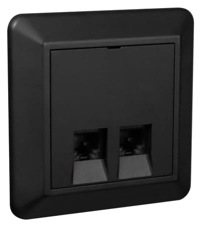 Modular contact 2XCAT. 6 UTP RecessedSO NCS
