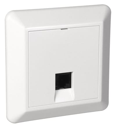 Modular contact 1XCAT. 6 UTP Recessed NCS