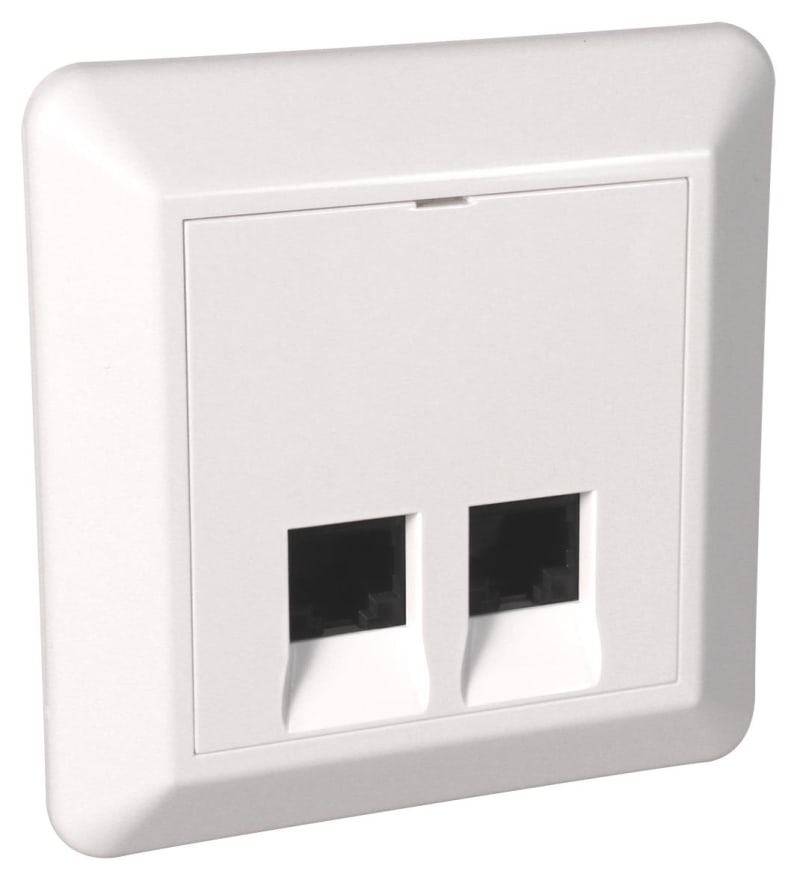Modular contact 2XCAT. 6 UTP Recessed NCS (6970091)