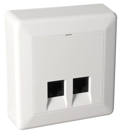 Modular contact 2XCAT. 6 UTP Wall-mounted NCS