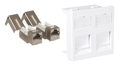 Module 45X45 2XCAT. 6A STP QuickCompact