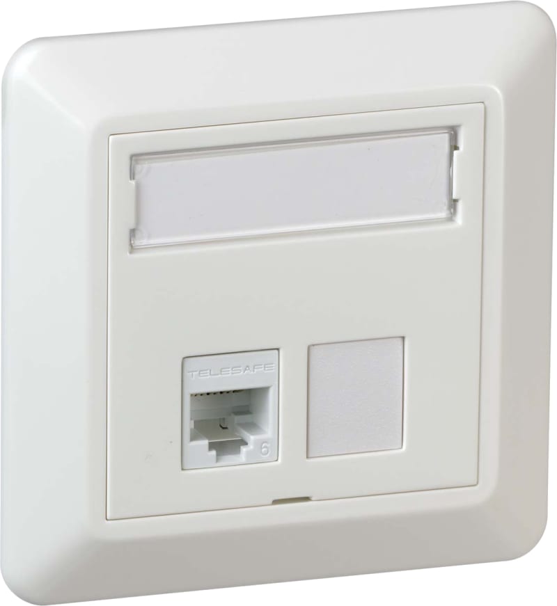 QuickCompact Wall Outlet 1x Cat6 UTP, RS (6970111)