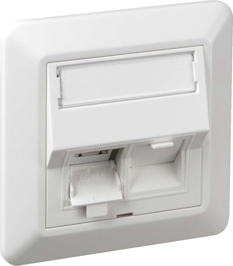 QuickCompact Wall Outlet 1x Cat6 UTP, RS (6970113)