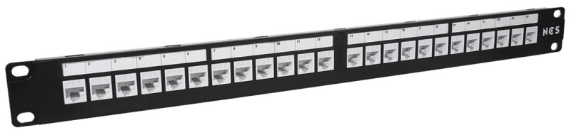 Patchpanel 19" 24XCAT. 6 UTP Black QuickC (6970129)