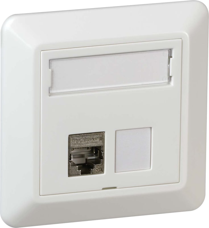 QuickCompact Wall Outlet 1x Cat6A STP, RS (6970131)