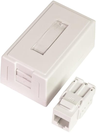 Lanse Surface-Mount Data Outlet 1xCat.6 UTP QuickCompact