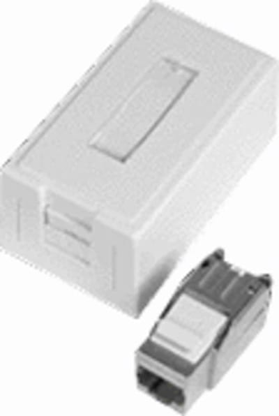 Surface-Mount Outlet 1xCat.6A STP QuickCompact