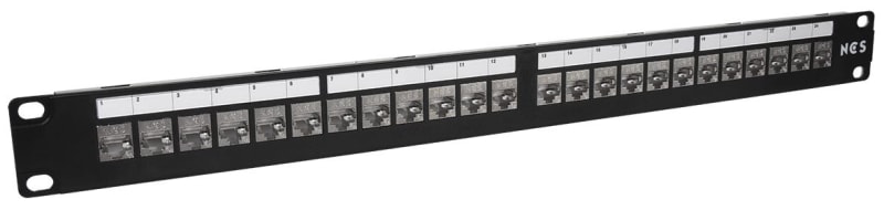 Patchpanel 19" 24XCAT. 6A STP Black QuickC (6970197)