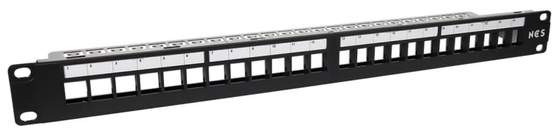 Patchpanel 19" 24XKEYSTONE Black tom (6970198)