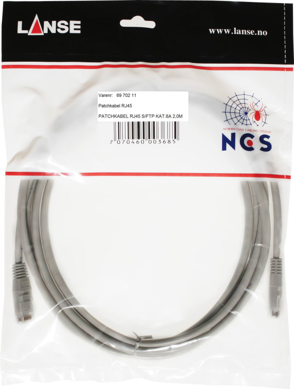 PATCHK. S/FTP C6A LSOH Grey 1,5M (6970210)