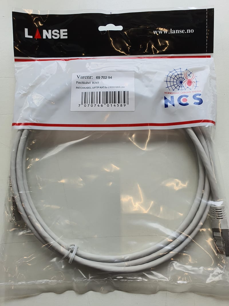 STP Cat. 6A LSOH28AWG Grey 0,3M (6970290)
