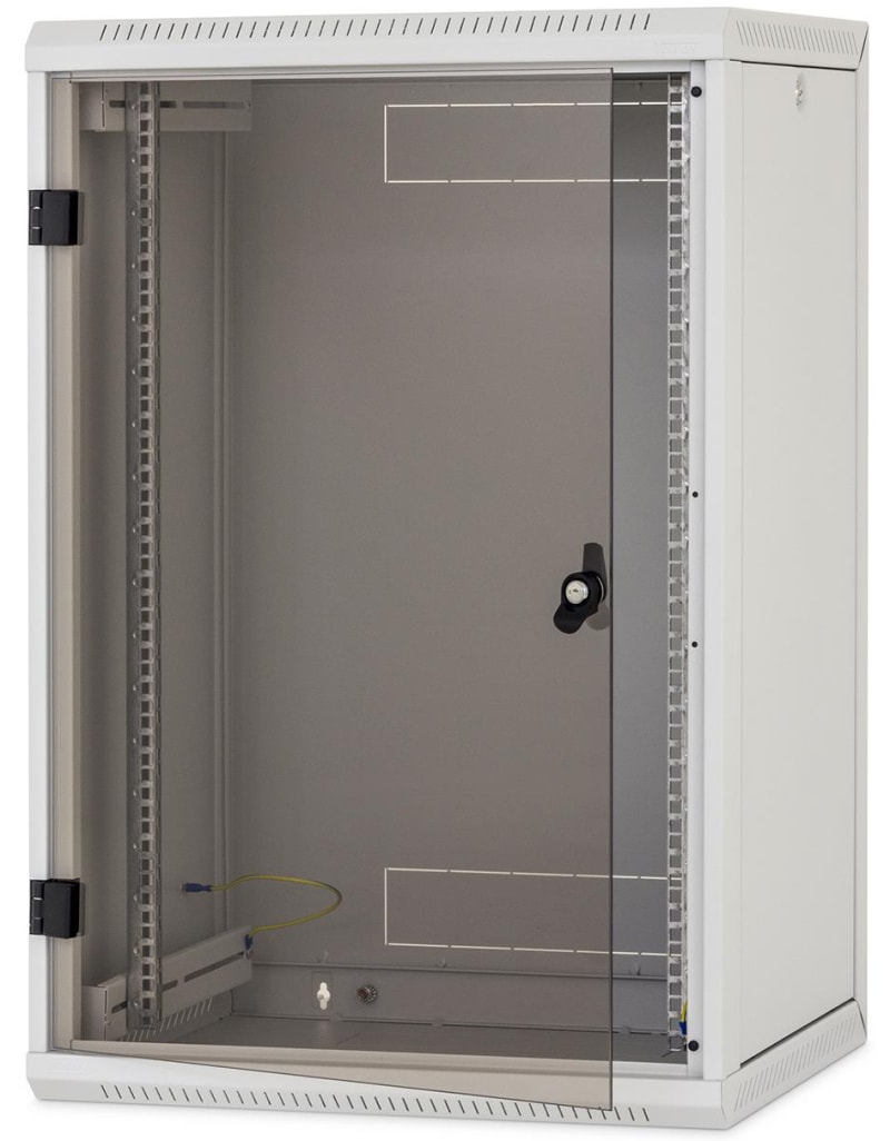 Wall rack 15U 60X50X77 glass door (6970791)