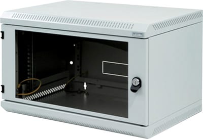 Wallrack 9U 500 DEEP GL. DOOR