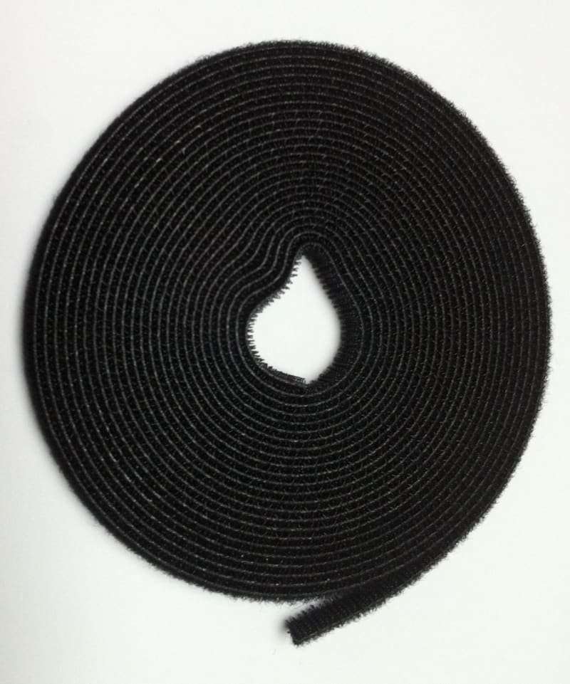 Lanse Hook-and-Loop Fastener Roll, Black, 5 m (6976540)