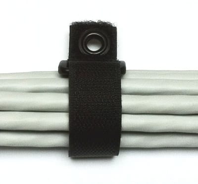 Lanse Hook-and-Loop Cable Holder with Screw Mount 25 mm