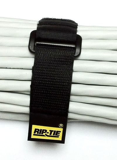 Lanse Heavy-Duty Hook-and-Loop Cable Straps 30 cm Black (10 pcs)