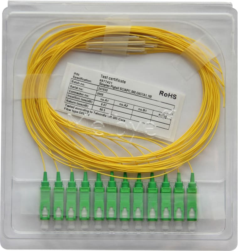 Fibre pigtail SM SC/APC 1.0M 12PK (6977463)